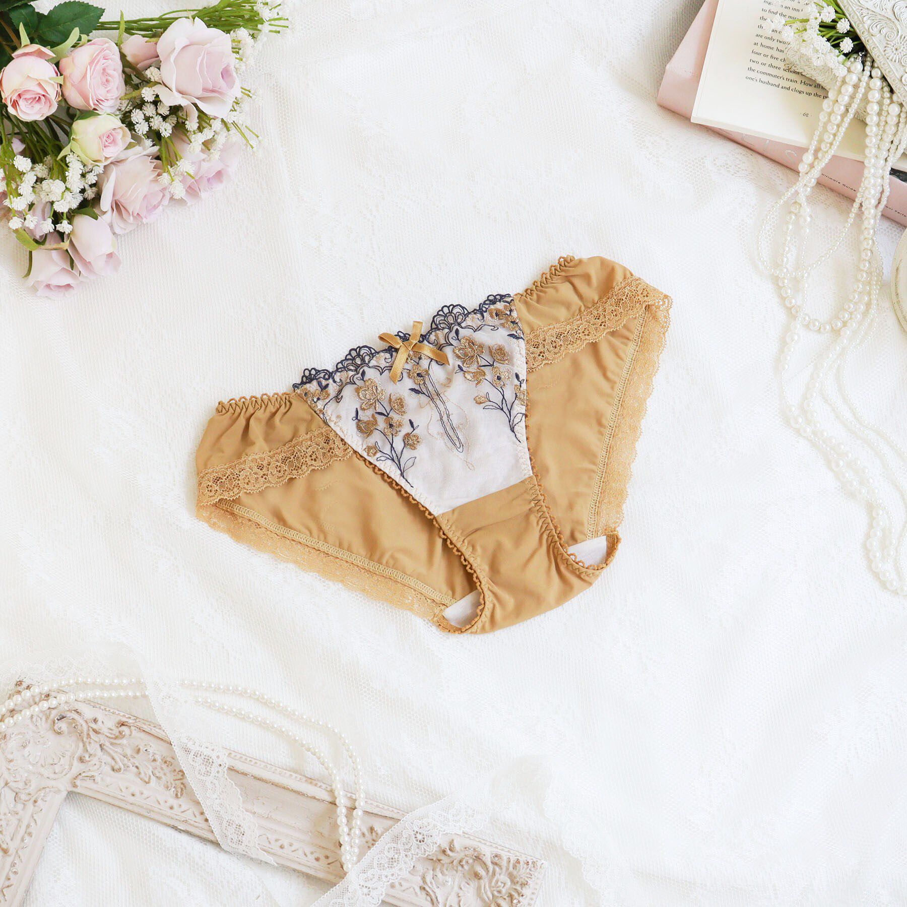 Risa Magli「カイリー ノーマルショーツ」|インナー|マスタード(033)