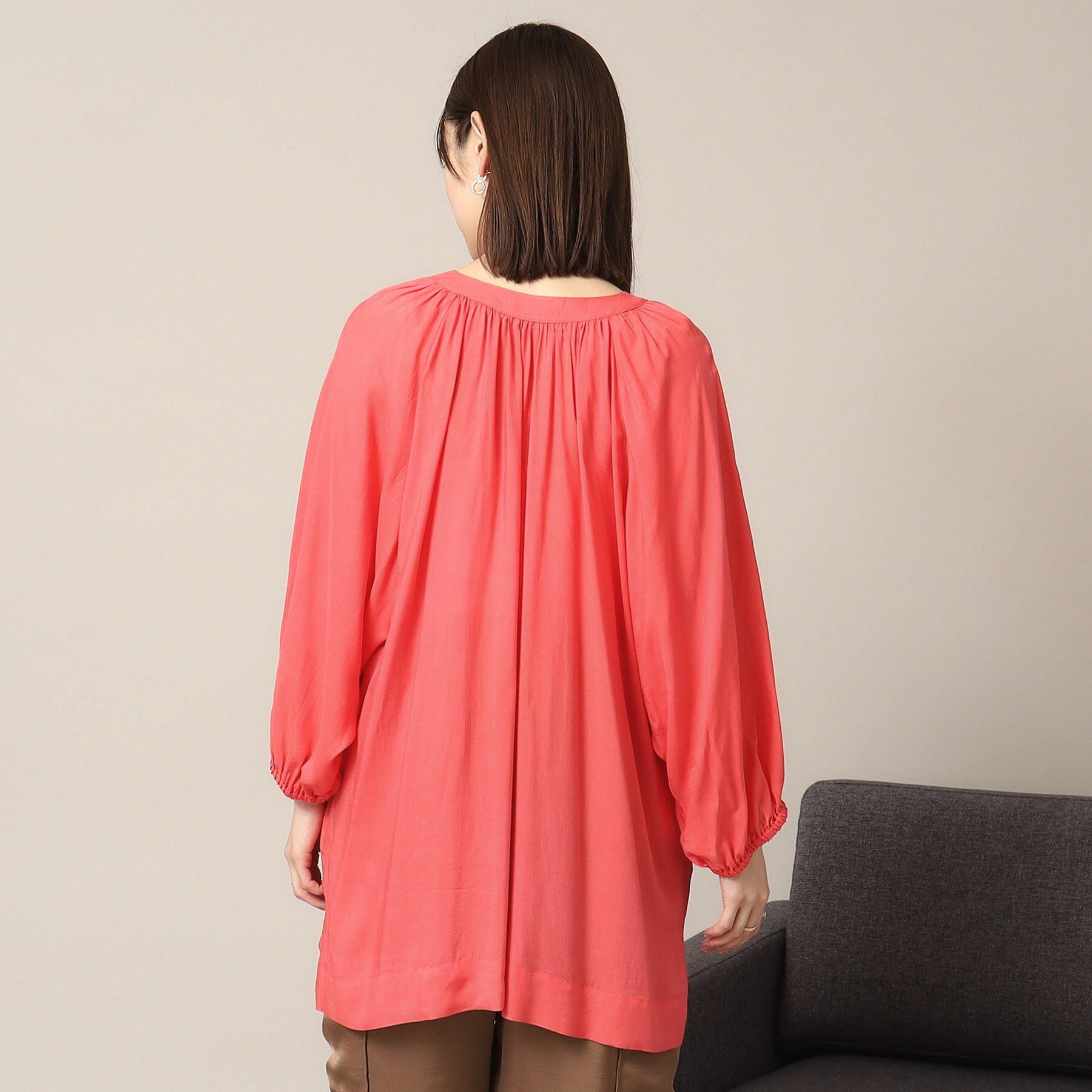 ITS&rsquo;DEMO「【手洗い可】スキッパーブラウス」|シャツ・ブラウス|