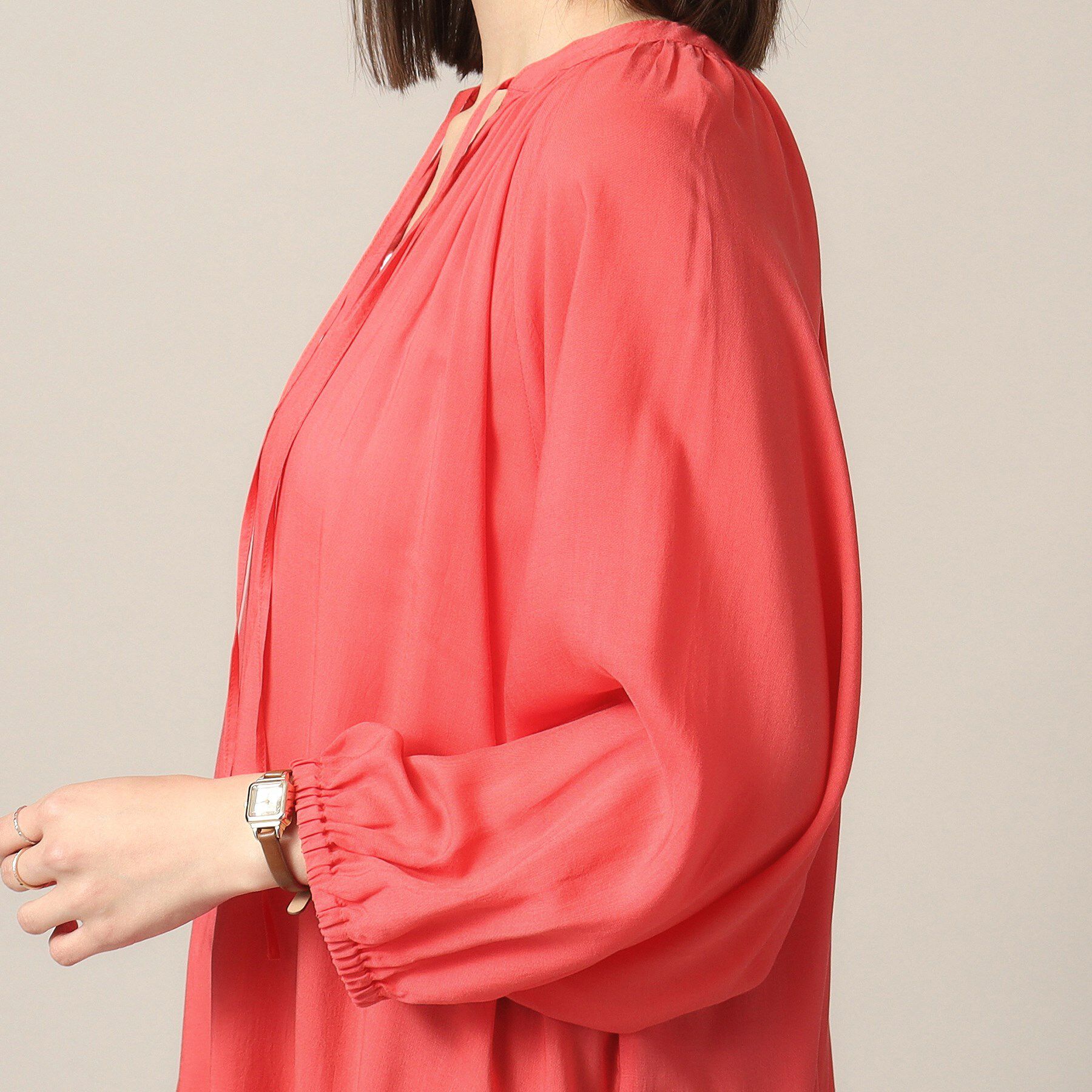 ITS&rsquo;DEMO「【手洗い可】スキッパーブラウス」|シャツ・ブラウス|