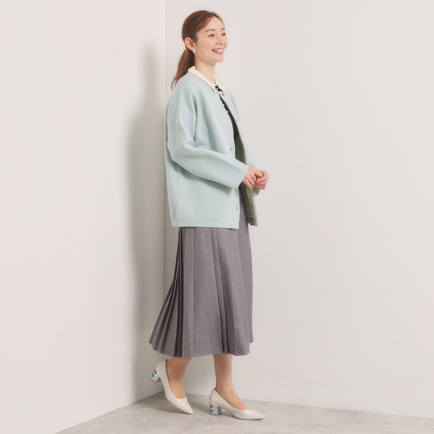 ITS&rsquo;DEMO「【手洗い可】Wフェイスニットコーディガン」|カーディガン|