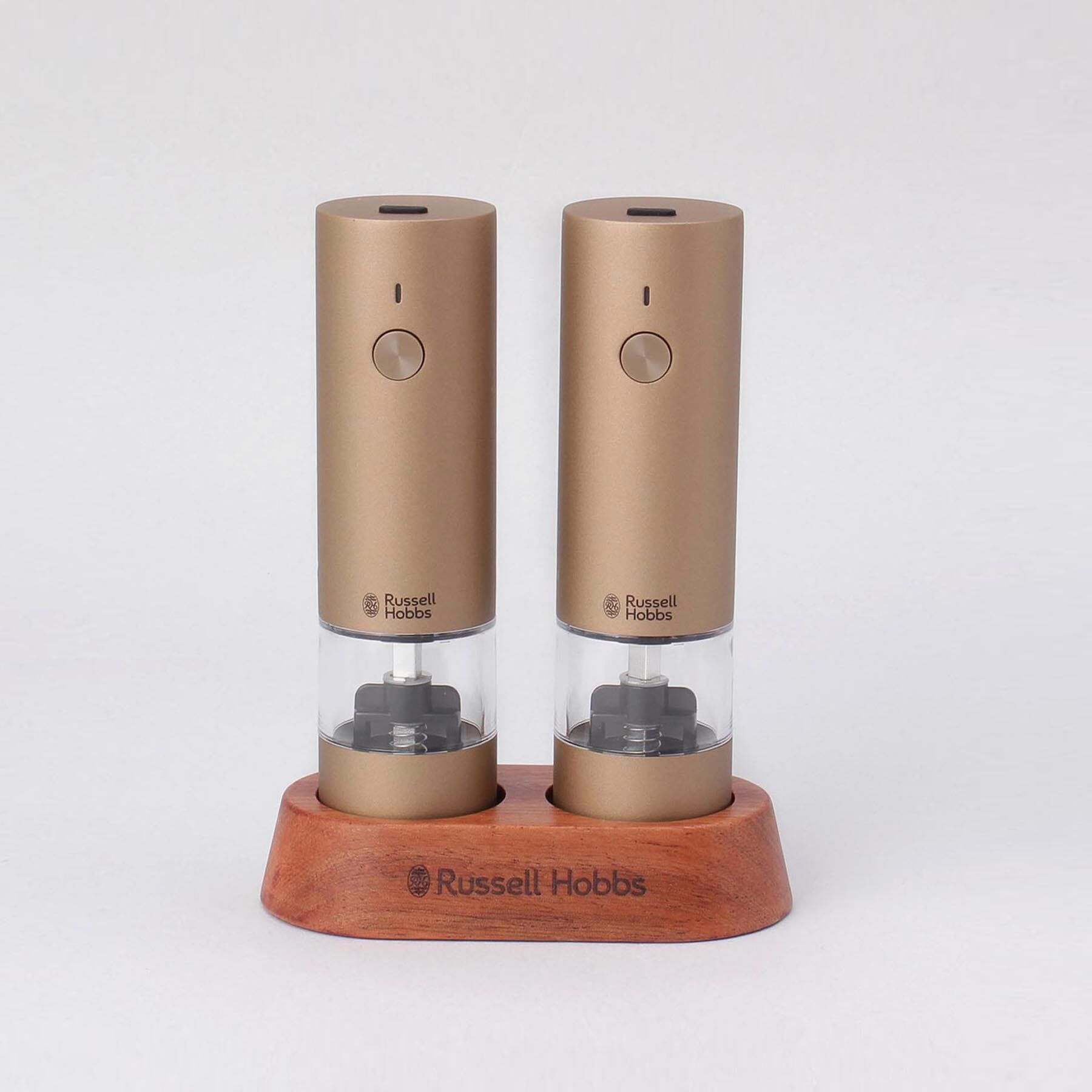 212 KITCHEN STORE「充電式ミル ソルト＆ペッパー ミニ 2本セット ブラウンゴールド ＜Russell Hobbs  ラ」|食器・キッチングッズ|その他