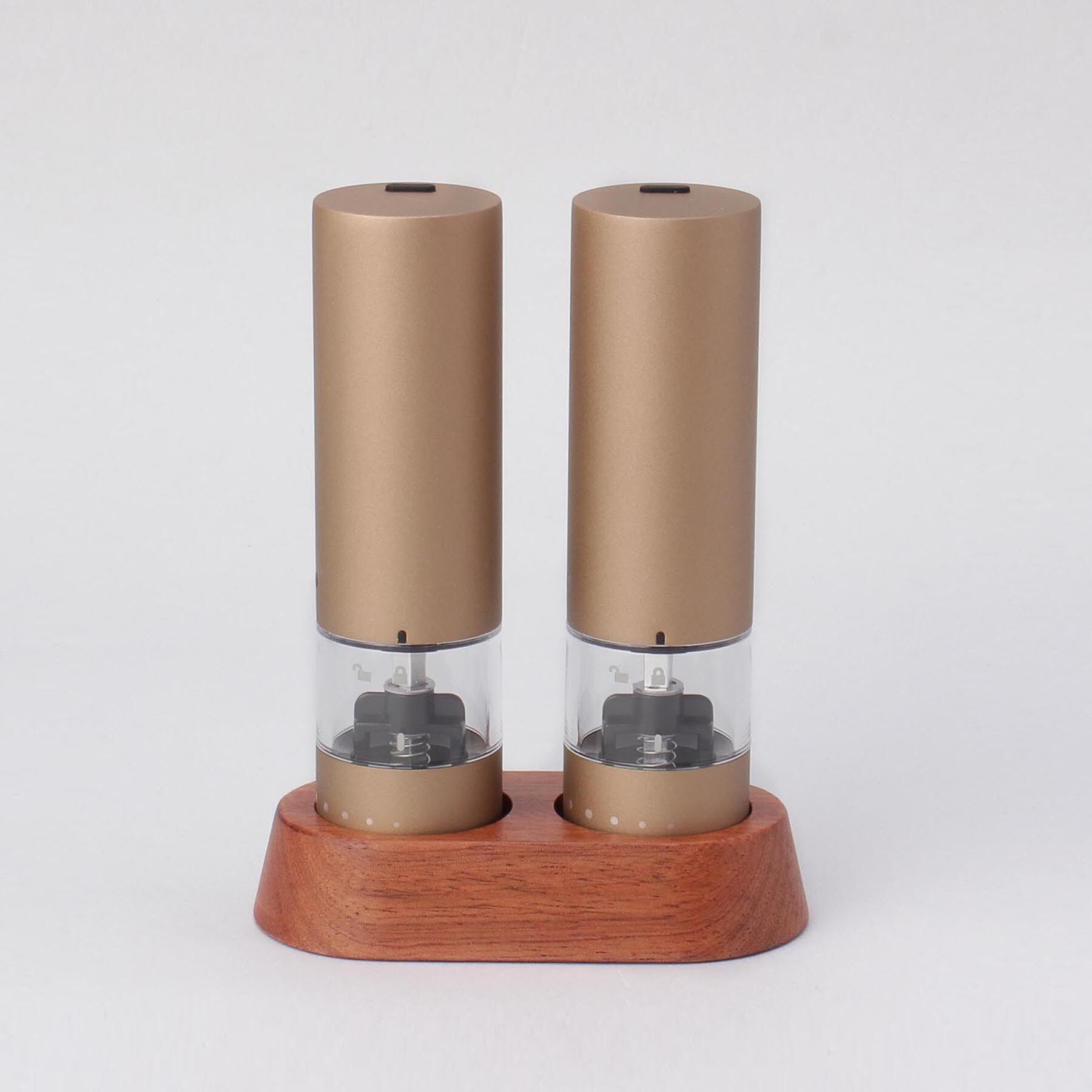 212 KITCHEN STORE「充電式ミル ソルト＆ペッパー ミニ 2本セット ブラウンゴールド ＜Russell Hobbs  ラ」|食器・キッチングッズ|