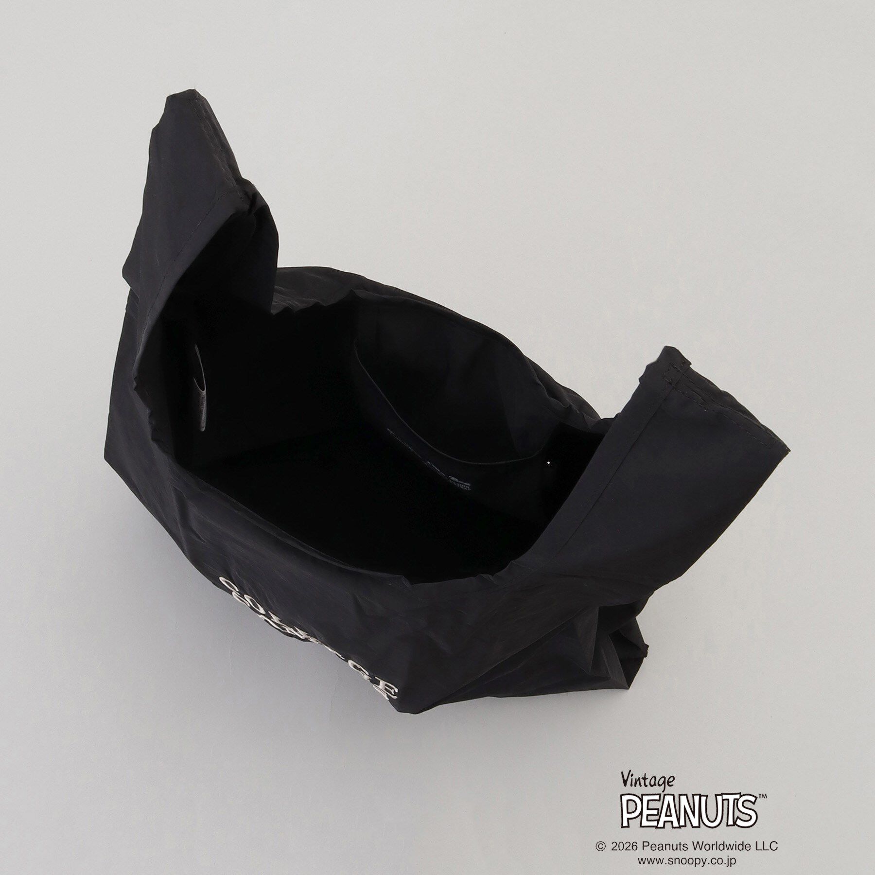 212 KITCHEN STORE「PEANUTS ストラップ付きショッパーバッグ BLACK」|その他|