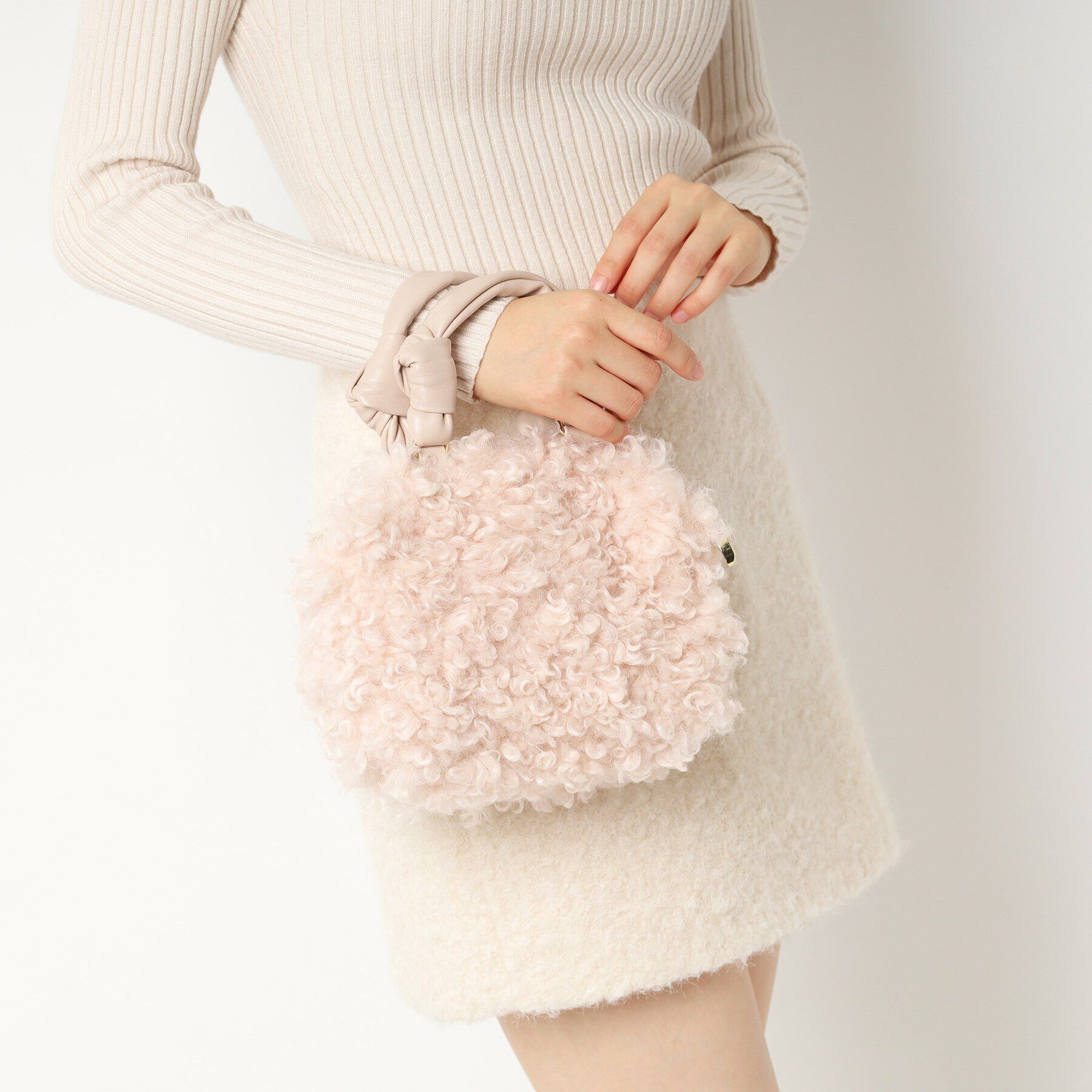 ESPERANZA「シアリングフェイクファーバッグ」|ハンドバッグ|