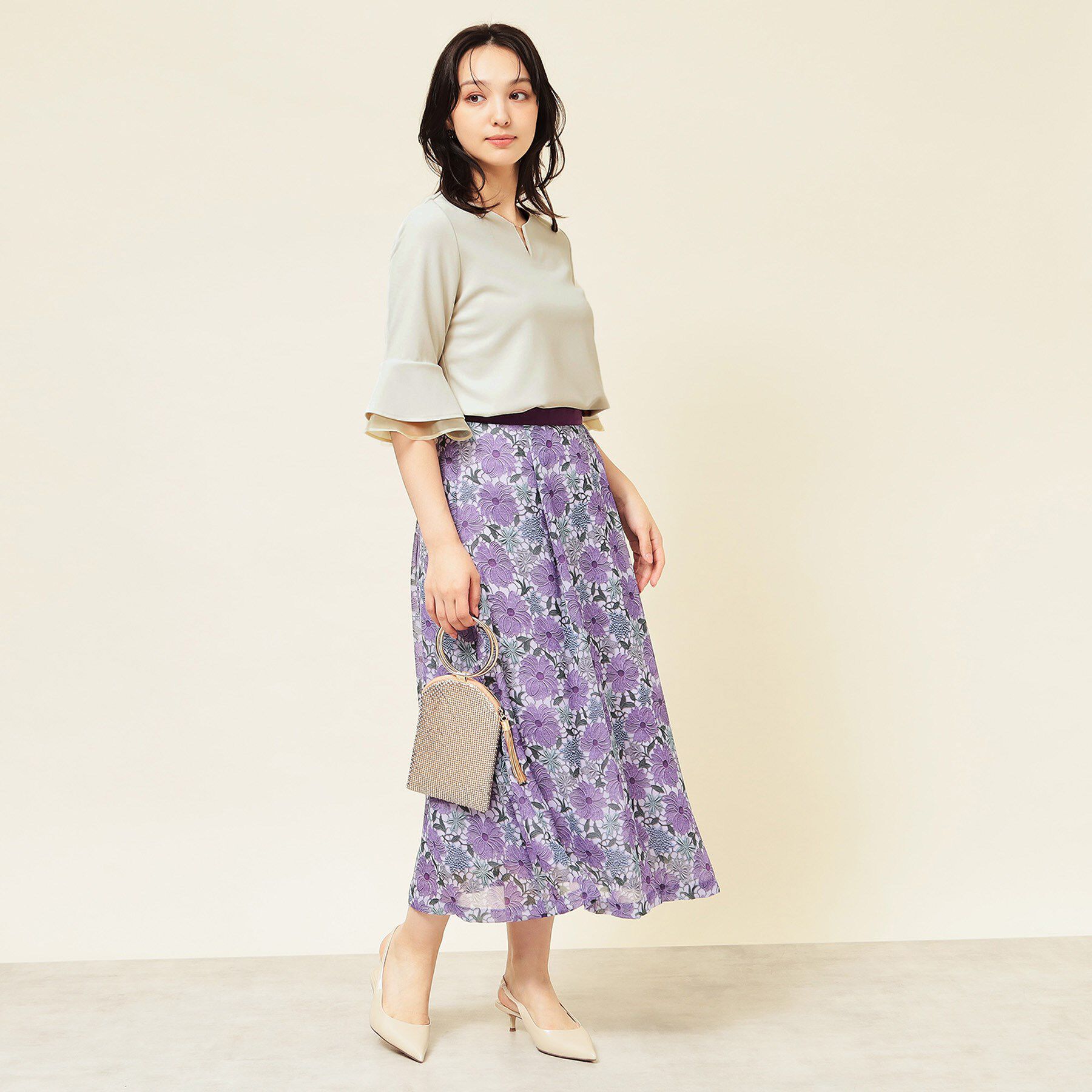 SunaUna「【4色展開／袖ラッフル】プルオーバー」|Tシャツ・カットソー|