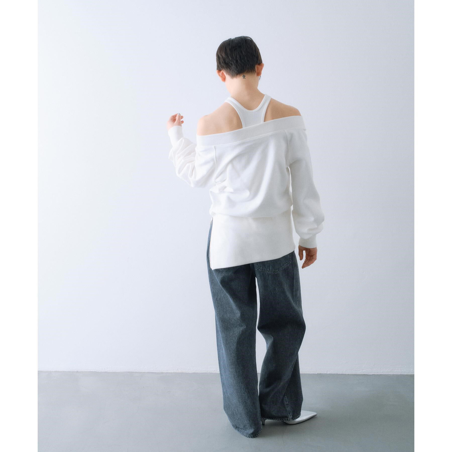 CODE A「off－shoulder sweat」|パーカー|