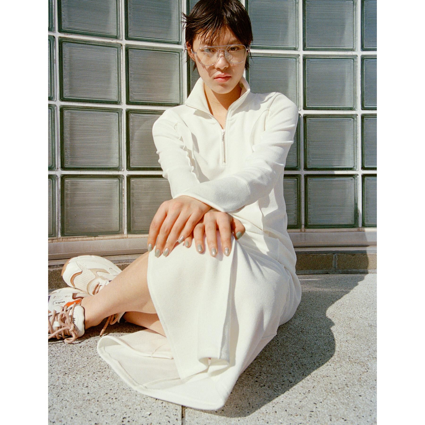 CODE A「high neck jersey dress」|ワンピース|