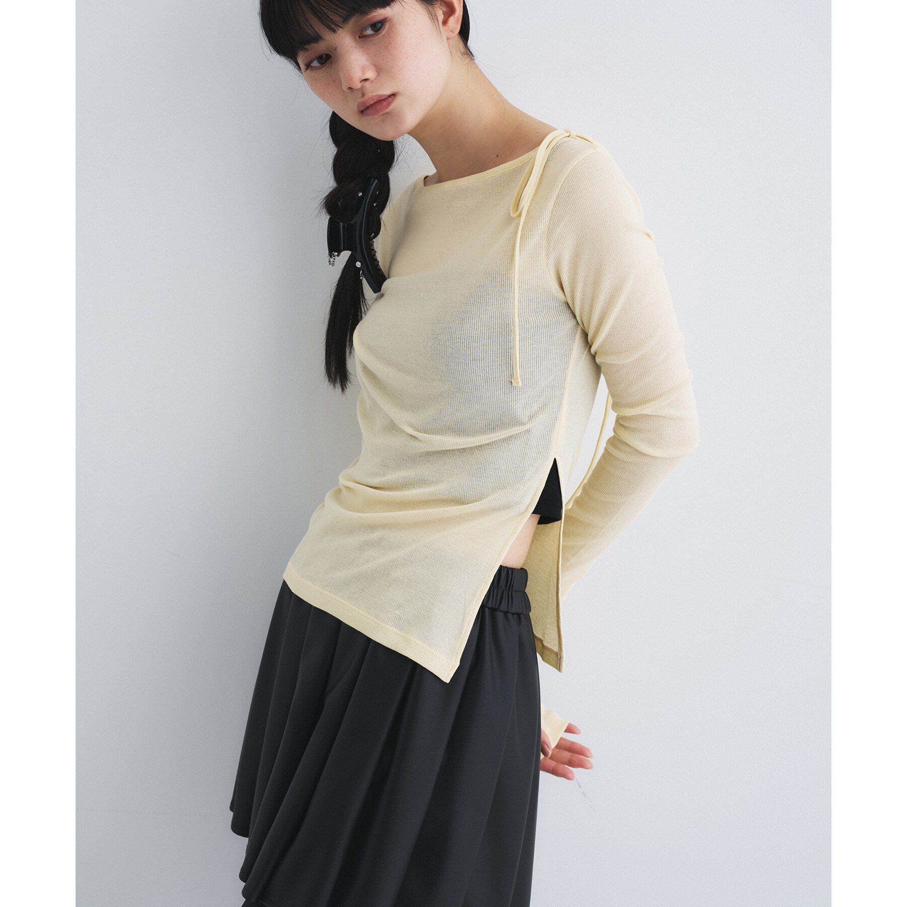 CODE A「jersey ribbon pullover」|Tシャツ・カットソー|