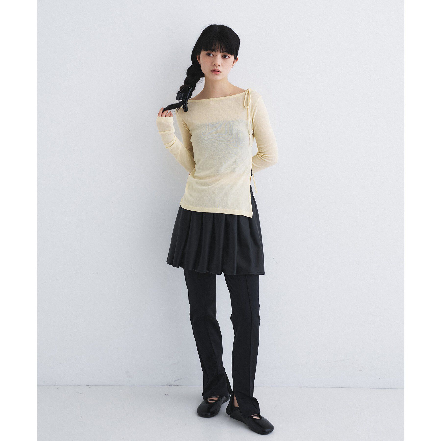 CODE A「jersey ribbon pullover」|Tシャツ・カットソー|
