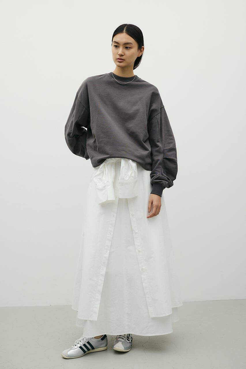 STYLEMIXER「タックスリーブスウェットトップ」|パーカー|