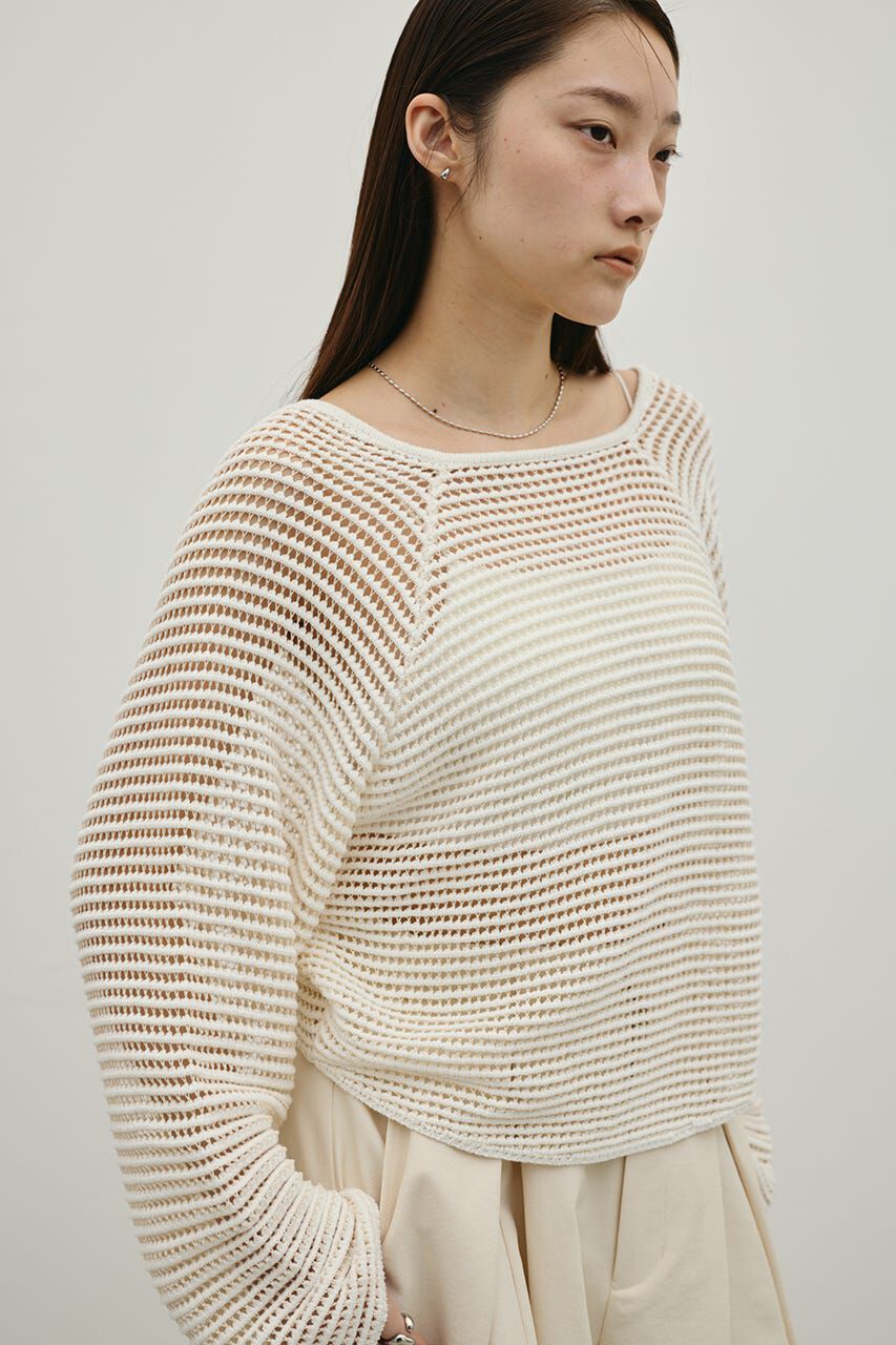 STYLEMIXER「バックオープンメッシュニット」|ニット・セーター|