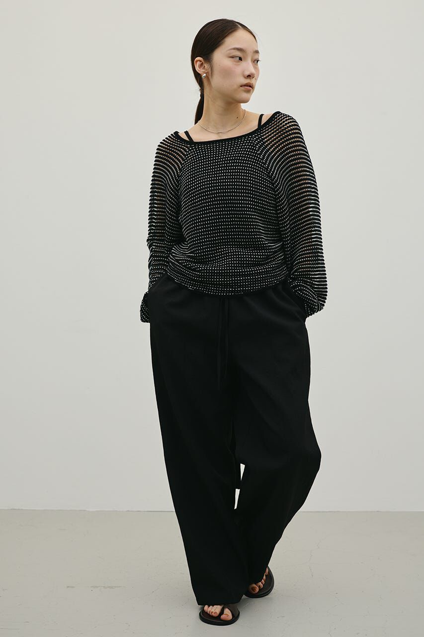 STYLEMIXER「バックオープンメッシュニット」|ニット・セーター|