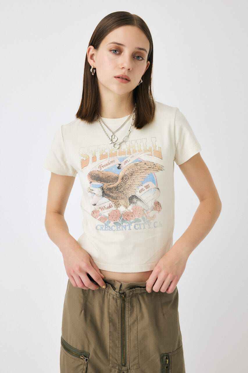MOUSSY「CA MOTORSHOP Tシャツ」|Tシャツ・カットソー|O/WHT1