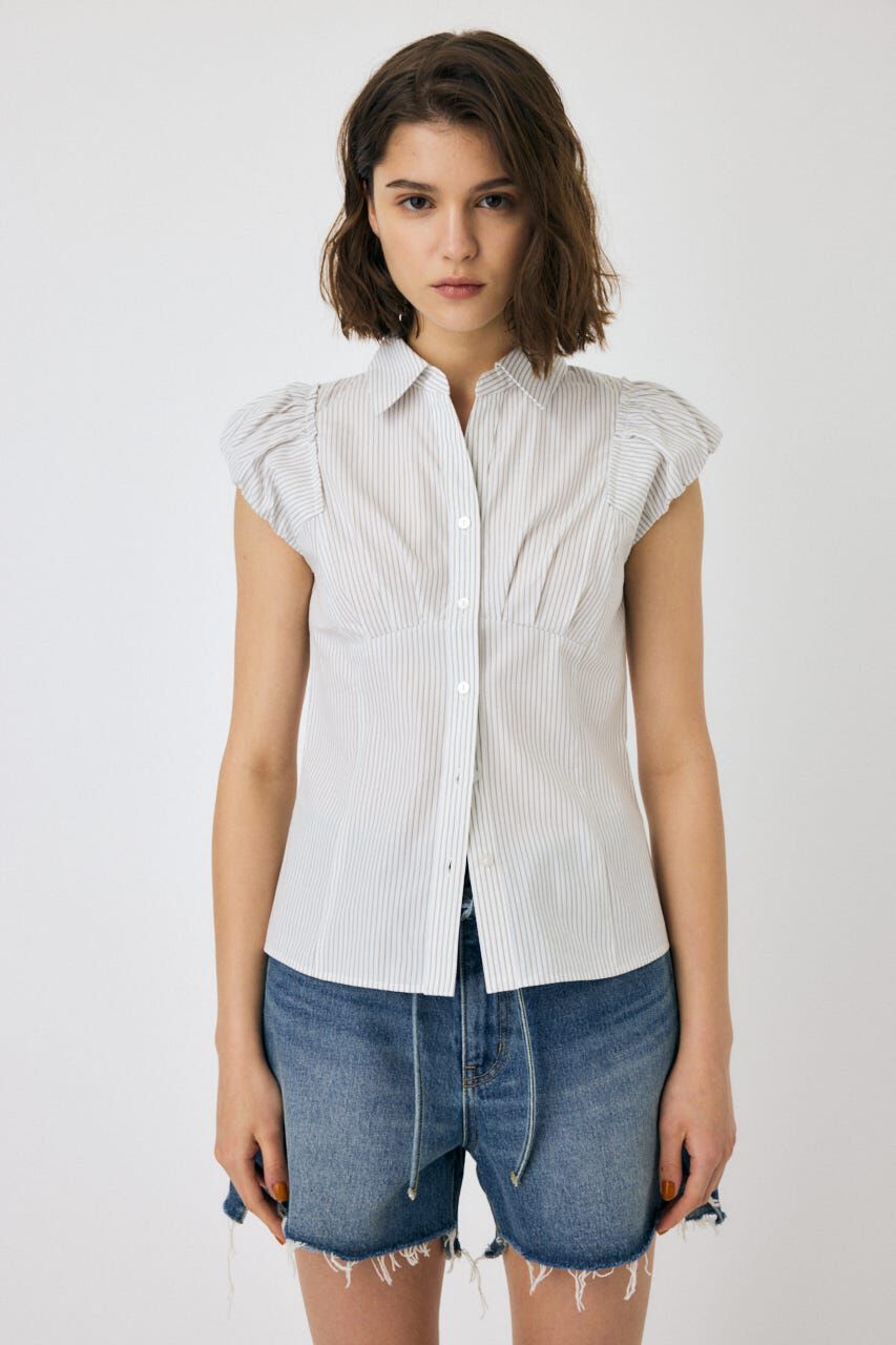 MOUSSY「PIN STRIPE FIT シャツ」|シャツ・ブラウス|
