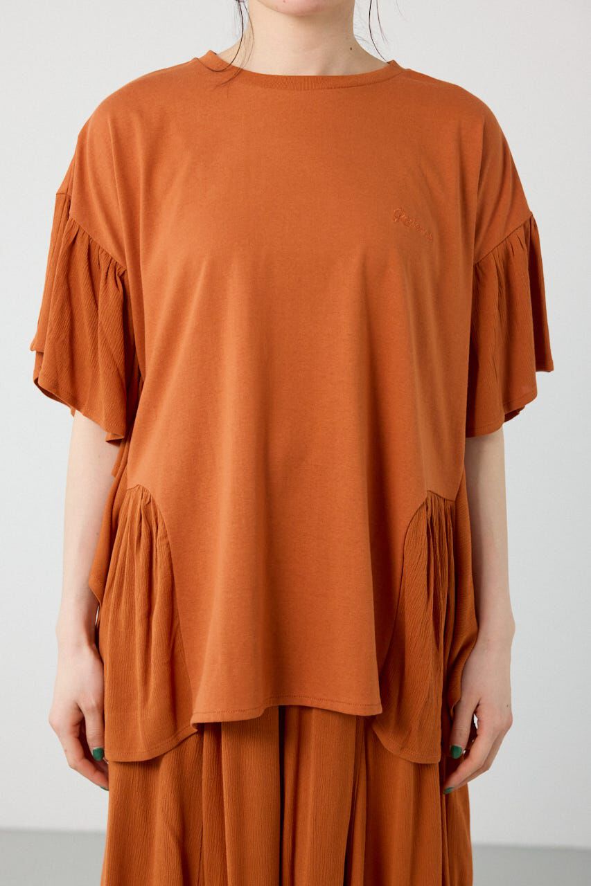 RODEO CROWNS「＜WEB先行アイテム＞レーヨンクレープドッキングフリルトップス」|その他|