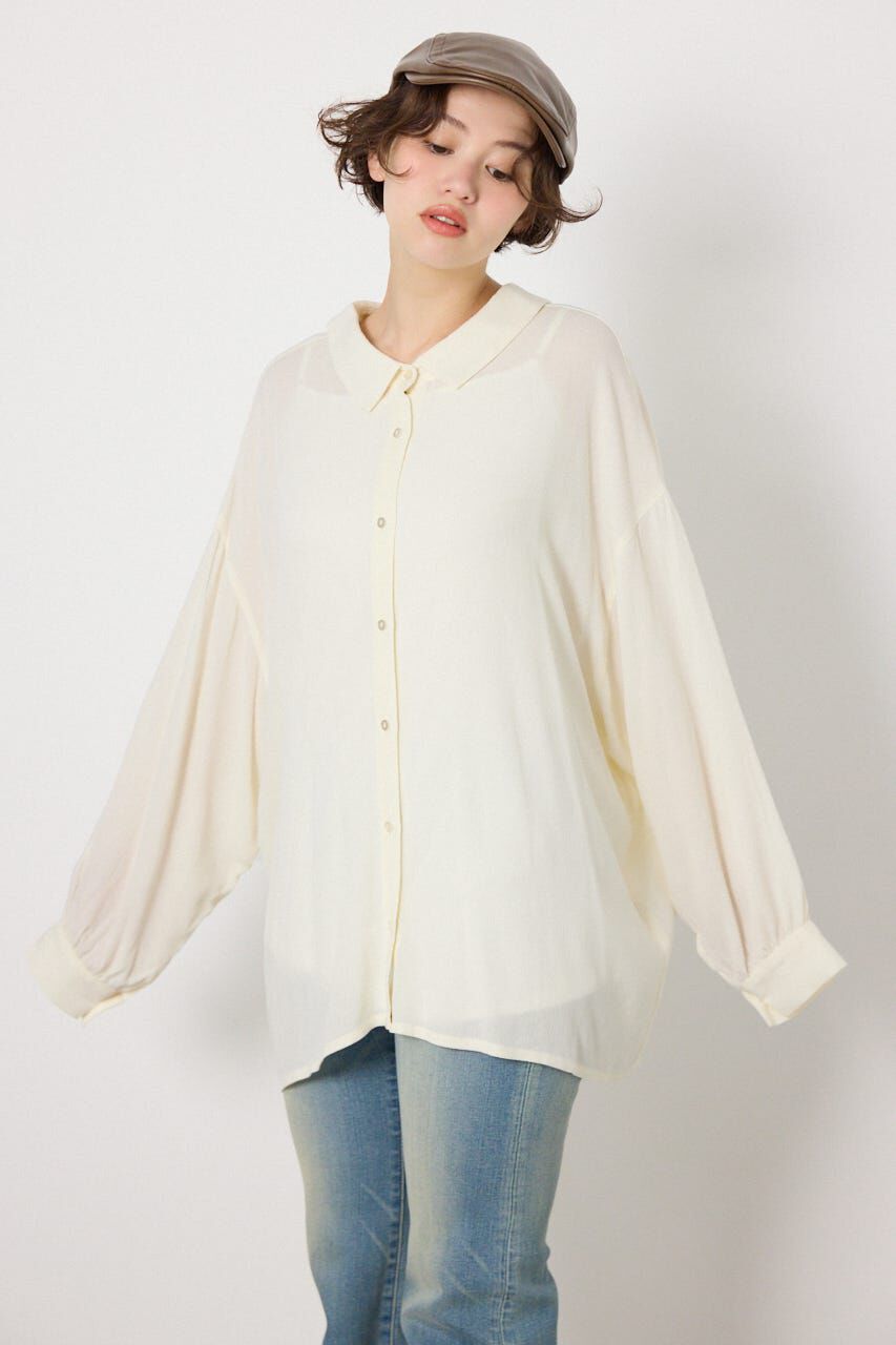 RODEO CROWNS「＜WEB先行アイテム＞レーヨンクレープ2WAYシャツ」|シャツ・ブラウス|