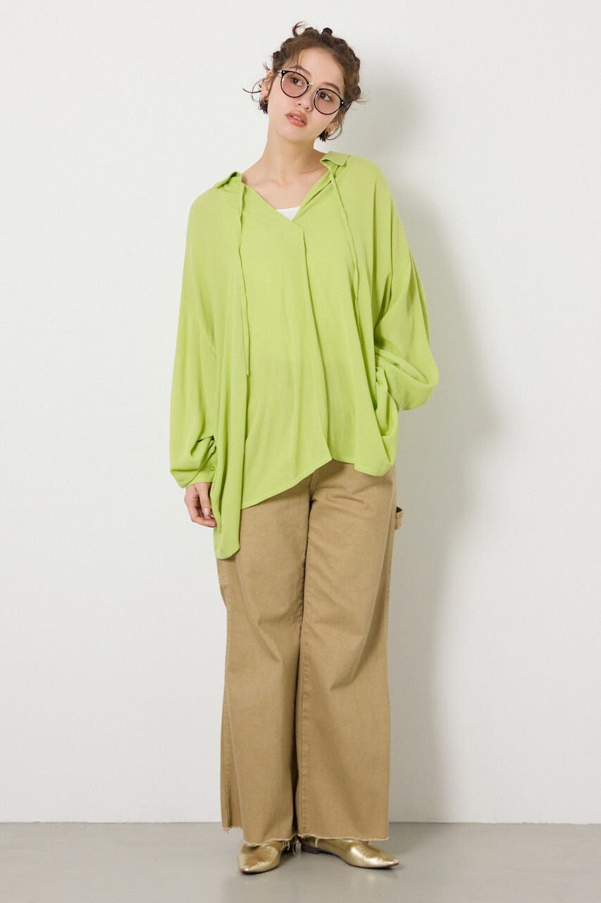 RODEO CROWNS「＜WEB先行アイテム＞レーヨンクレープ2WAYシャツ」|シャツ・ブラウス|