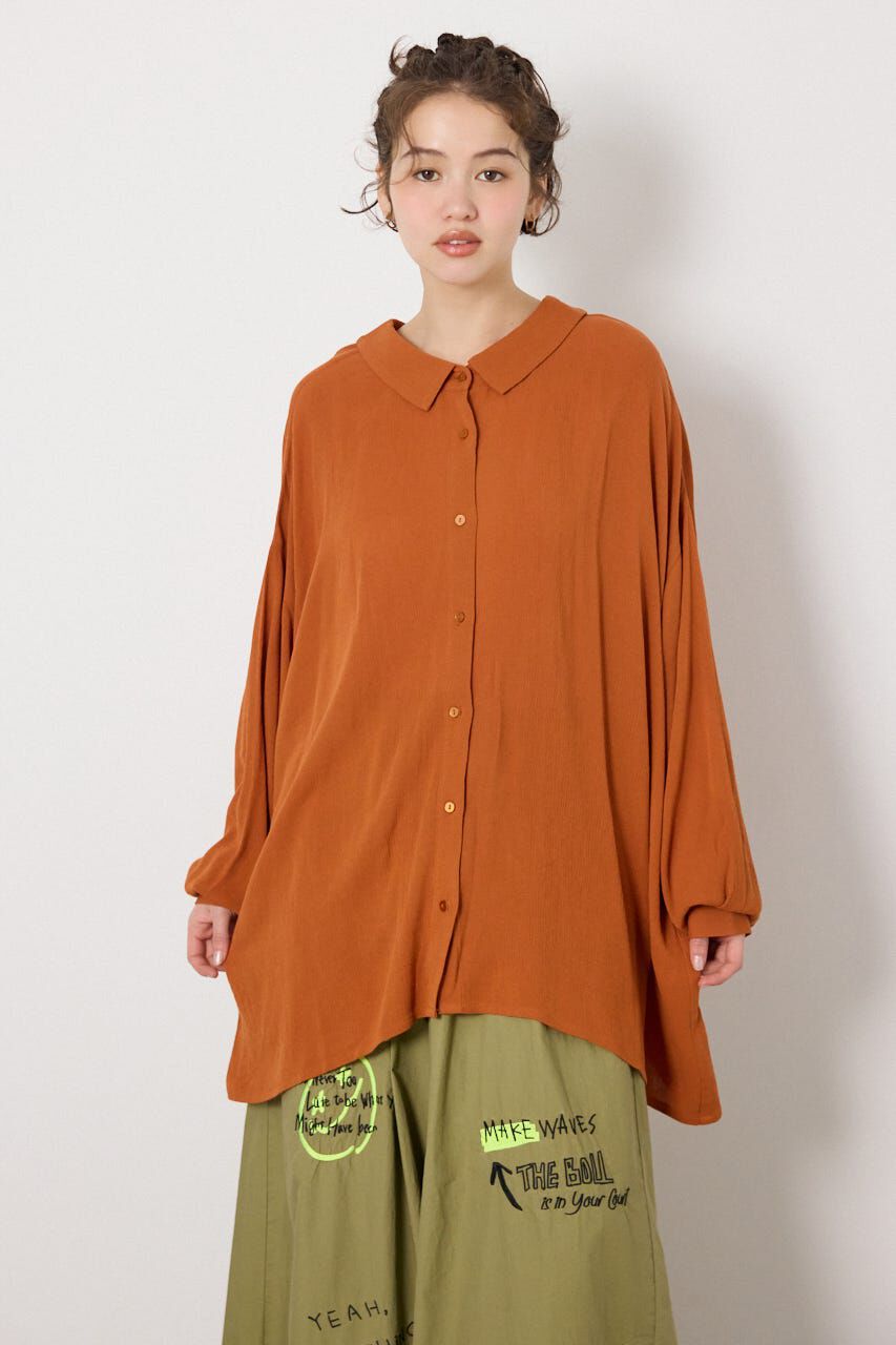 RODEO CROWNS「＜WEB先行アイテム＞レーヨンクレープ2WAYシャツ」|シャツ・ブラウス|