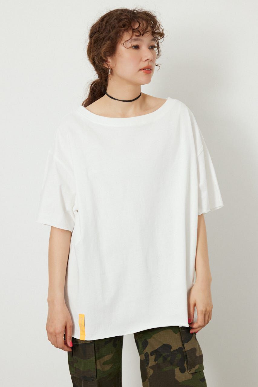 RODEO CROWNS「＜WEB先行アイテム＞ピグメントルーズオフショルTシャツ」|Tシャツ・カットソー|O/WHT1