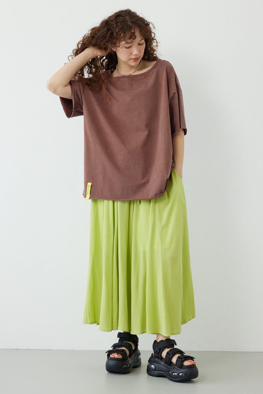 RODEO CROWNS「＜WEB先行アイテム＞ピグメントルーズオフショルTシャツ」|Tシャツ・カットソー|