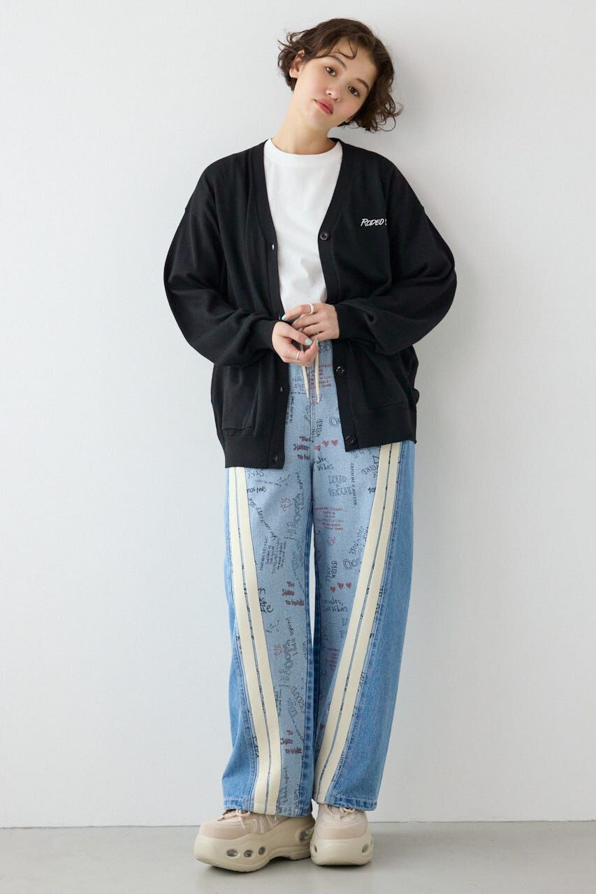 RODEO CROWNS「ネオンカラーロゴニットカーディガン」|カーディガン|