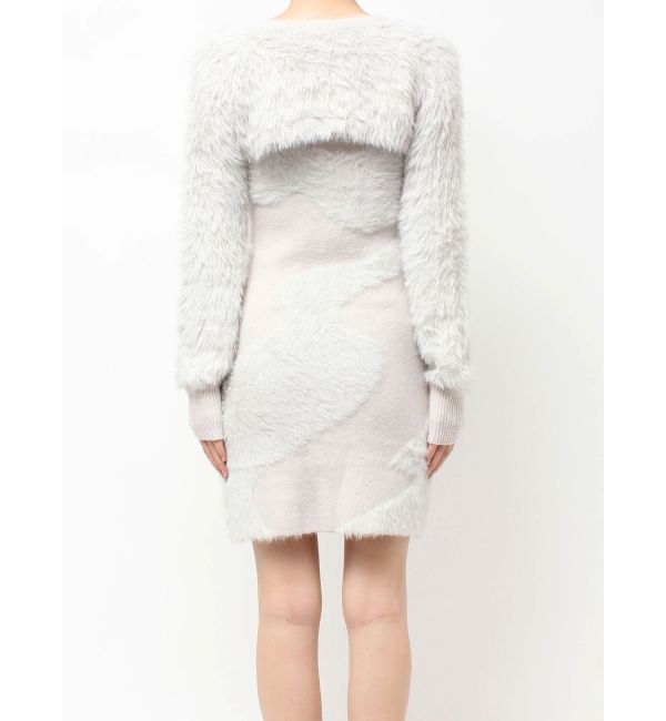 RESEXXY「フェザーニットレイヤードワンピース」|ワンピース|