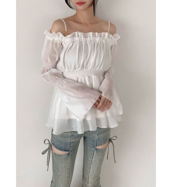 RESEXXY「ボリュームギャザーオフショルブラウス」|シャツ・ブラウス|