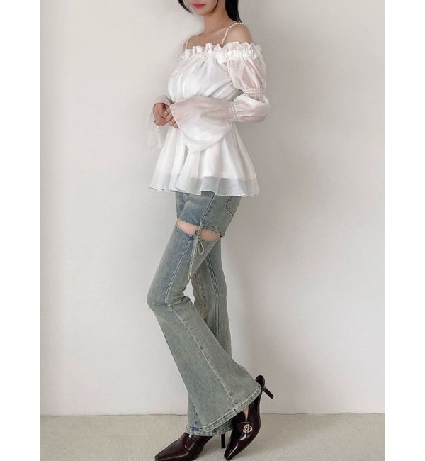 RESEXXY「ボリュームギャザーオフショルブラウス」|シャツ・ブラウス|