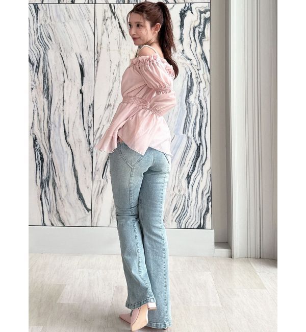 RESEXXY「ボリュームギャザーオフショルブラウス」|シャツ・ブラウス|