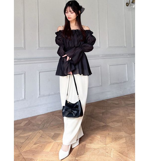 RESEXXY「ボリュームギャザーオフショルブラウス」|シャツ・ブラウス|