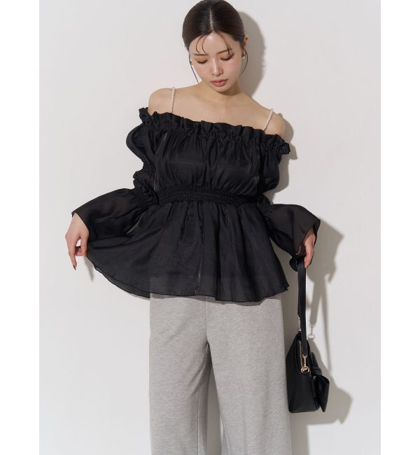 RESEXXY「ボリュームギャザーオフショルブラウス」|シャツ・ブラウス|