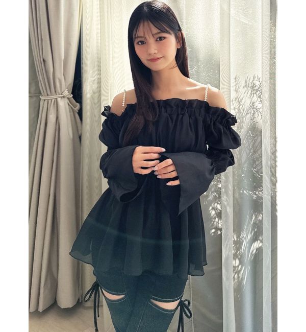 RESEXXY「ボリュームギャザーオフショルブラウス」|シャツ・ブラウス|