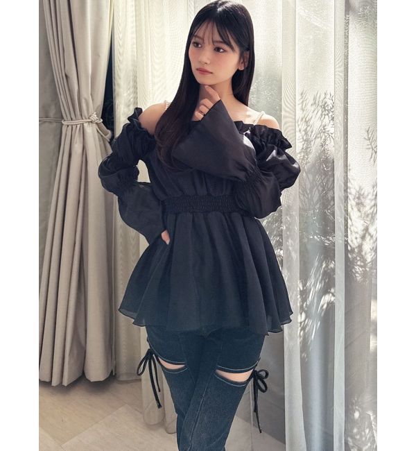 RESEXXY「ボリュームギャザーオフショルブラウス」|シャツ・ブラウス|