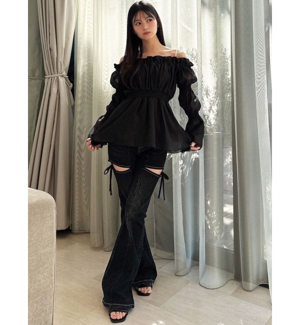 RESEXXY「ボリュームギャザーオフショルブラウス」|シャツ・ブラウス|