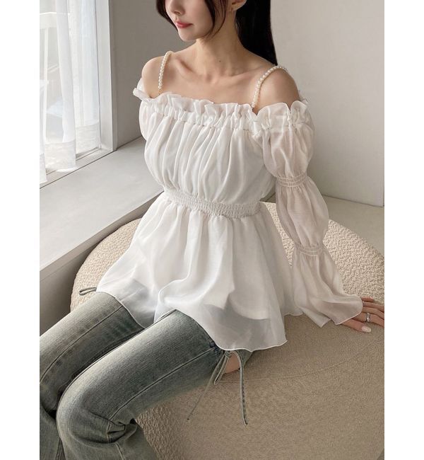 RESEXXY「ボリュームギャザーオフショルブラウス」|シャツ・ブラウス|