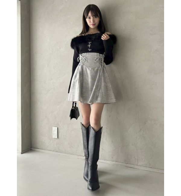 dazzlin「2WAYダブルレースアップコルセットミニスカート」|スカート|