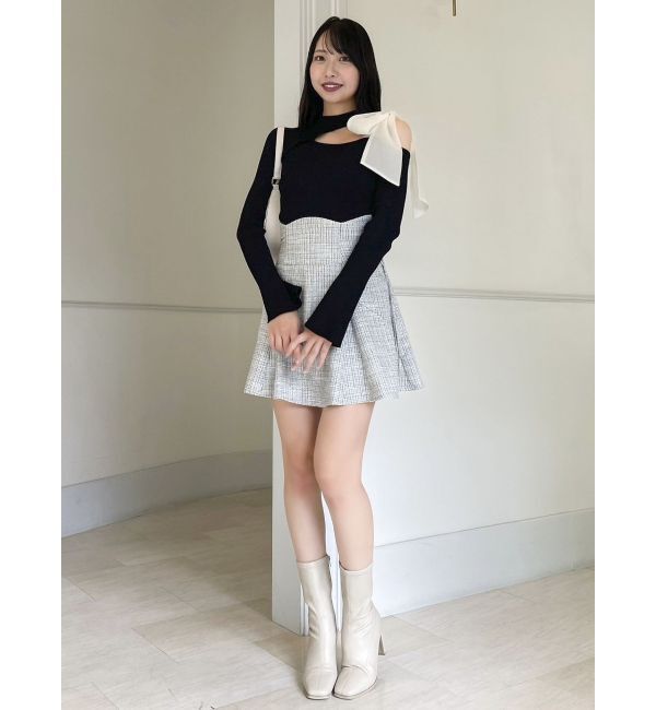 dazzlin「2WAYダブルレースアップコルセットミニスカート」|スカート|