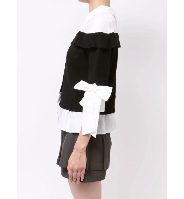 dazzlin「シャツレイヤードライクニットトップス」|ニット・セーター|