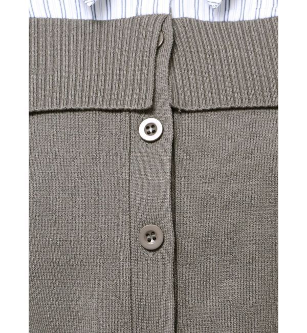 dazzlin「シャツレイヤードライクニットトップス」|ニット・セーター|