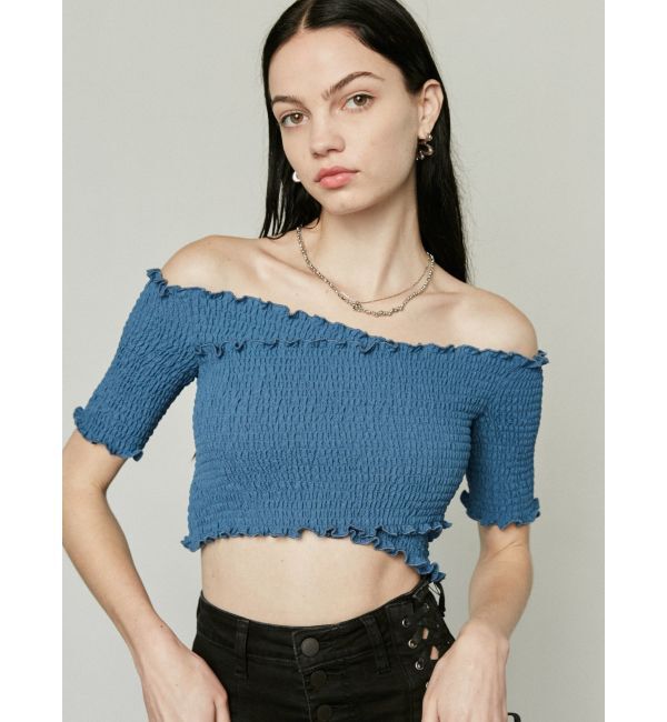 EMODA「フィットクロスバンドトップ」|Tシャツ・カットソー|