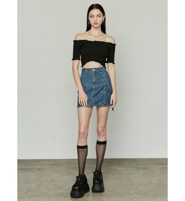 EMODA「フィットクロスバンドトップ」|Tシャツ・カットソー|