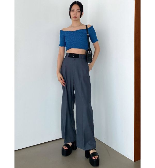 EMODA「フィットクロスバンドトップ」|Tシャツ・カットソー|