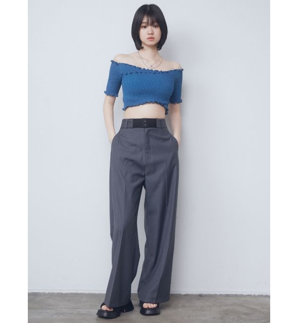 EMODA「フィットクロスバンドトップ」|Tシャツ・カットソー|