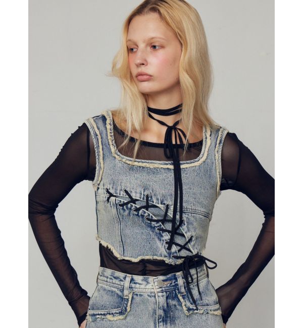 EMODA「チョーカーリボンシアートップ」|Tシャツ・カットソー|