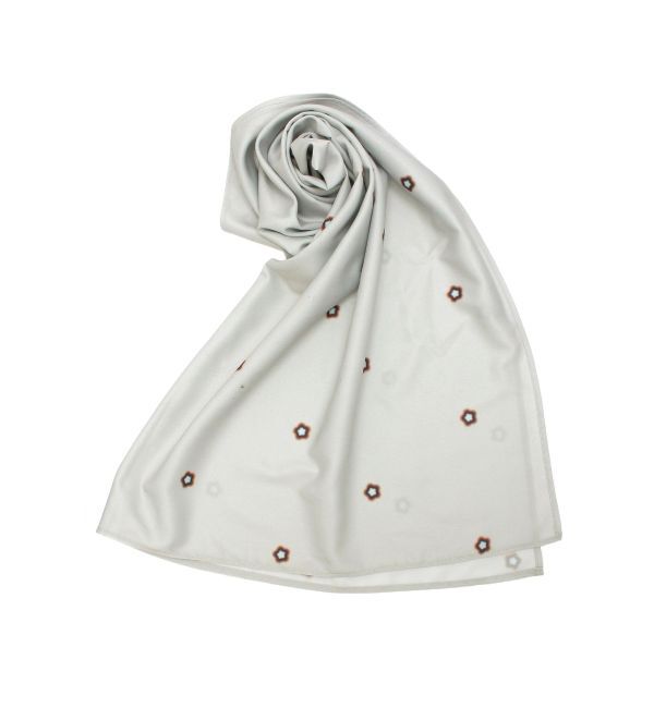 EMODA「グロスパターンスカーフ」|バンダナ・スカーフ|グレー