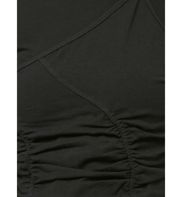 EMODA「アシンメトリーギャザーレイヤートップ」|Tシャツ・カットソー|