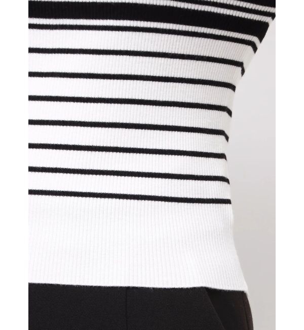 MERCURYDUO「サイドビジューボタンパフスリーブニット」|ニット・セーター|