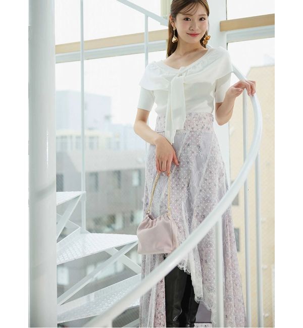 MERCURYDUO「レイヤードライクツイストニット」|ニット・セーター|