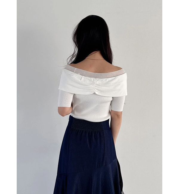 MERCURYDUO「レイヤードライクツイストニット」|ニット・セーター|