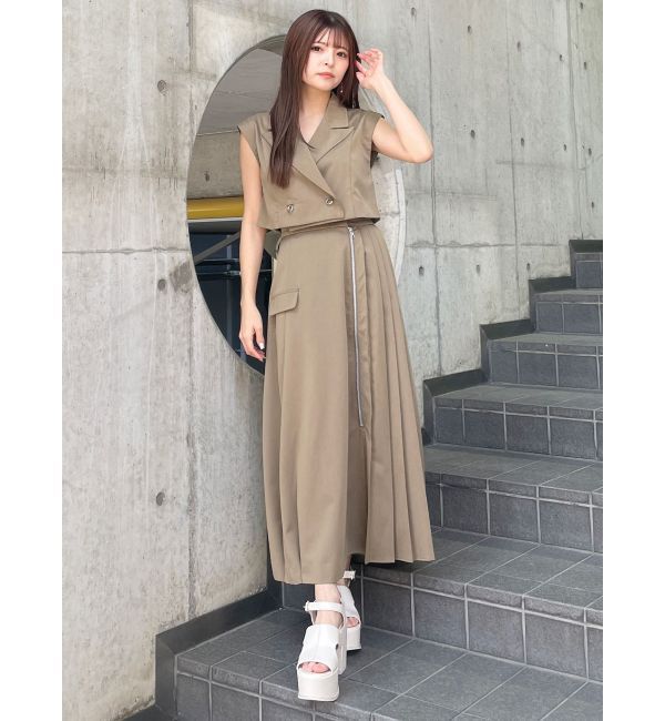 MURUA「リングボタンテーラードワンピース」|ワンピース|